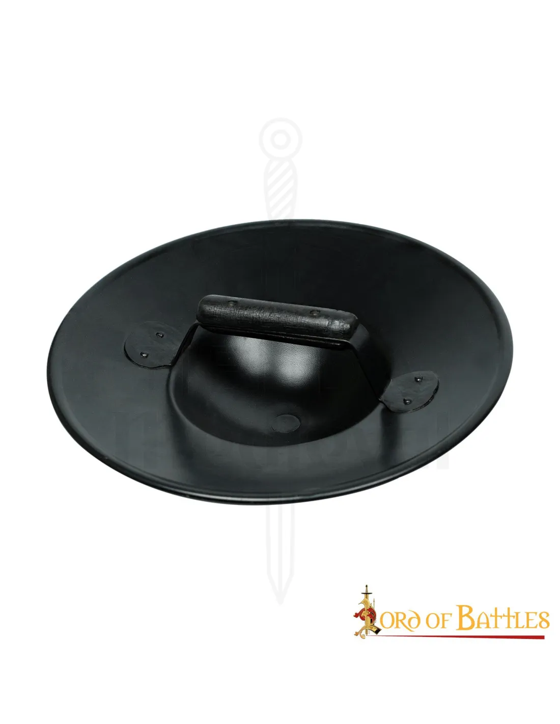 Broquel medieval funcional hecho a mano (30,5 cm.)