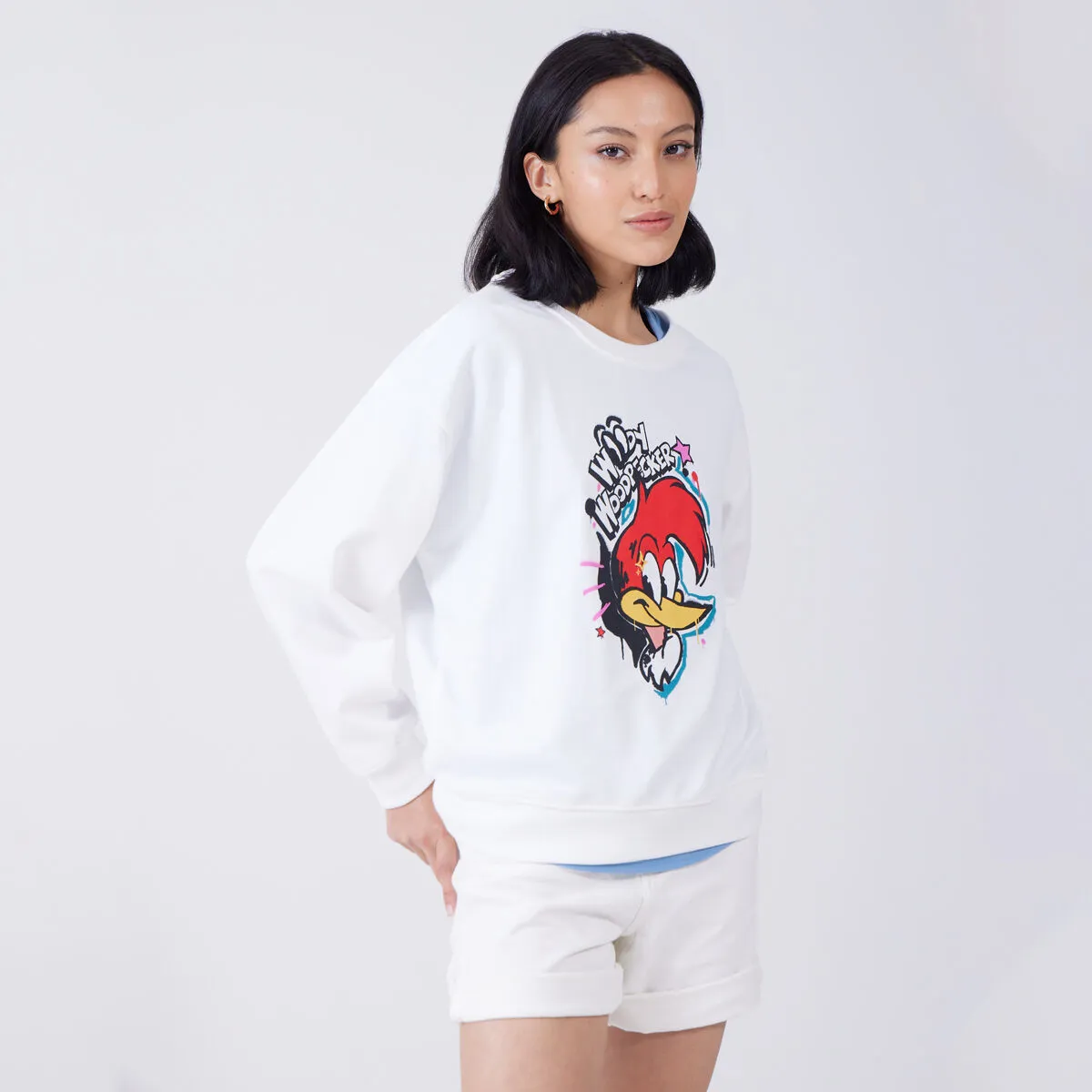 Buzo Con Estampado De Pájaro Loco