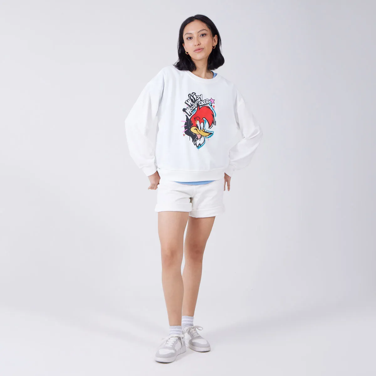Buzo Con Estampado De Pájaro Loco