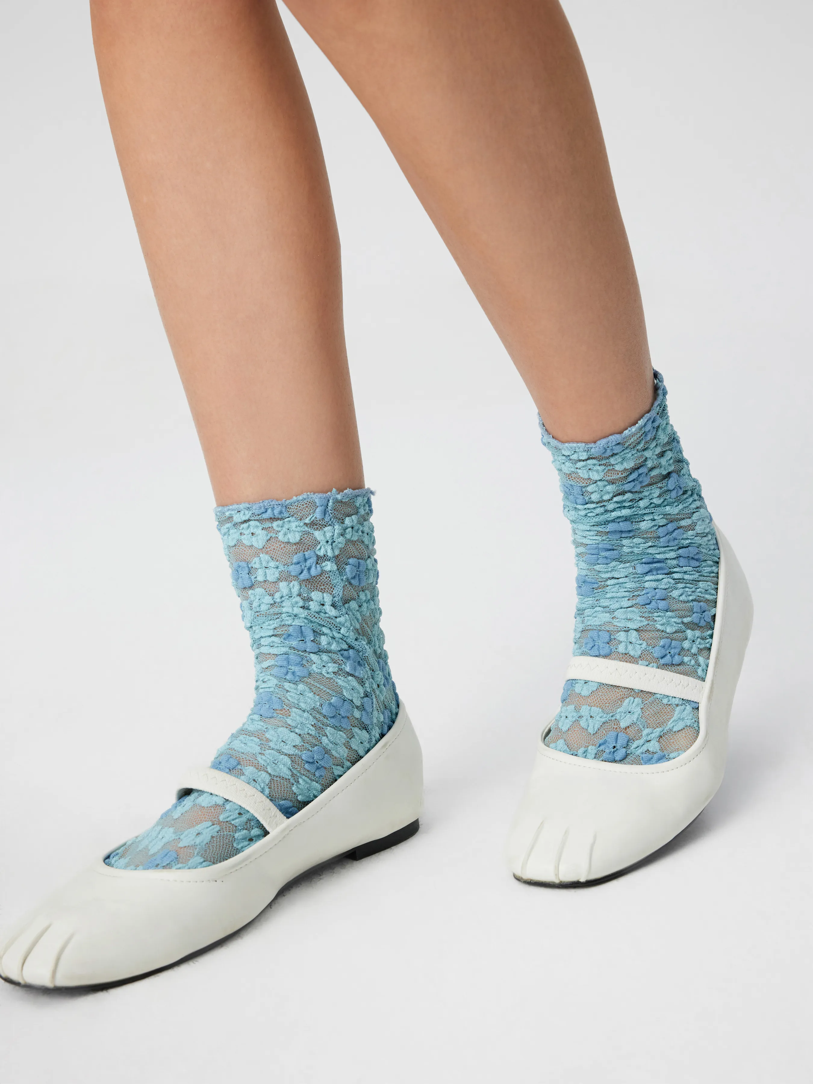 Calcetines de tripulación con estampado floral menudo