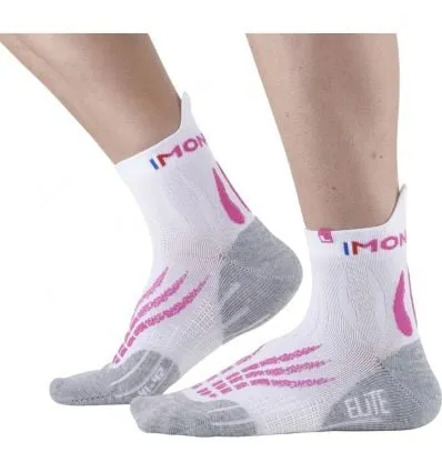 Calcetines trail/running Monnet Run Elite (BLANCO ROSA)