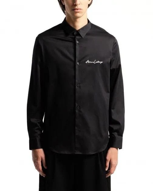 Camisa larga Armani Exchange 8NZC99 Negro