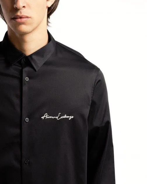 Camisa larga Armani Exchange 8NZC99 Negro