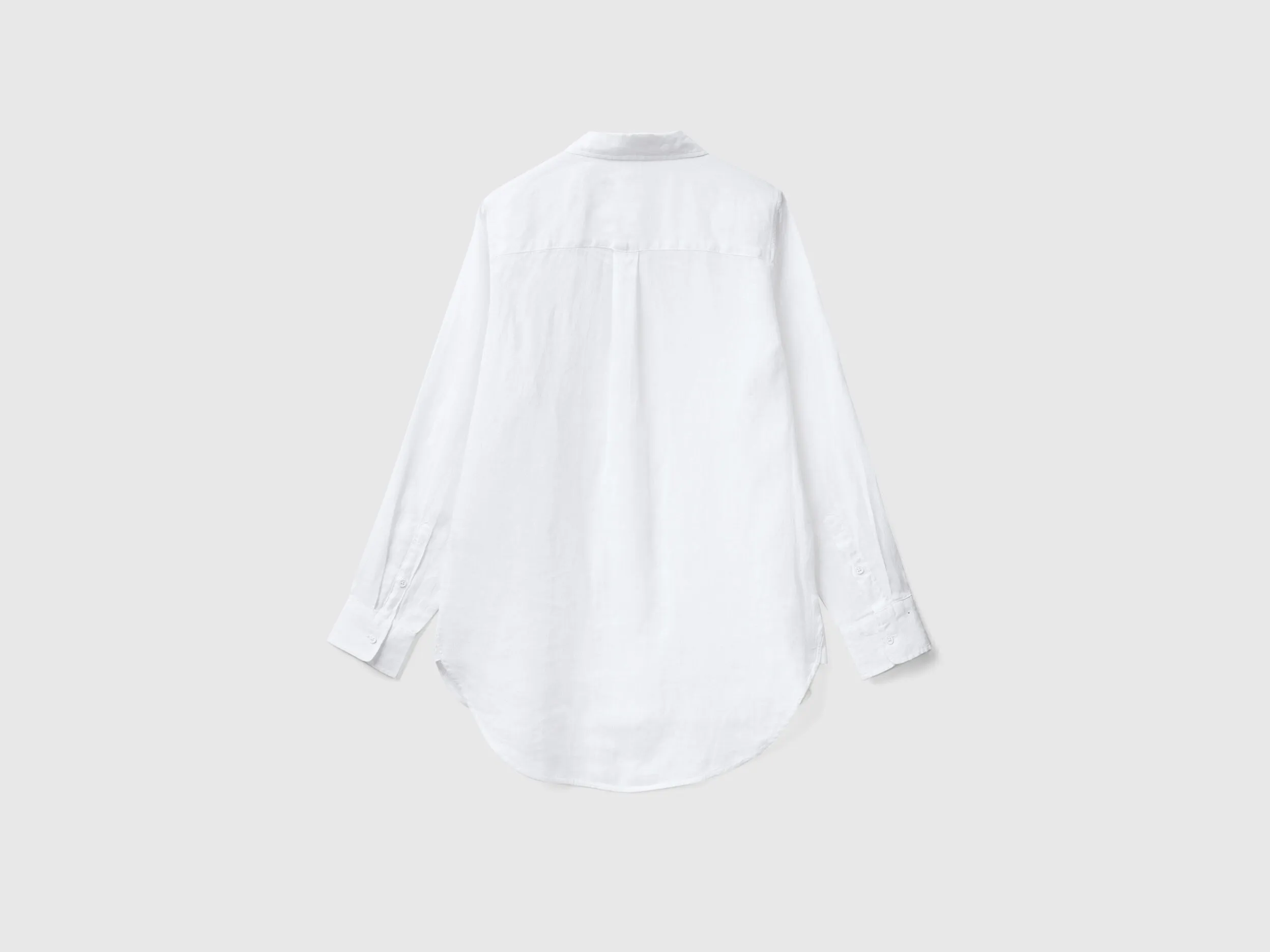 Camisa larga de 100 % lino