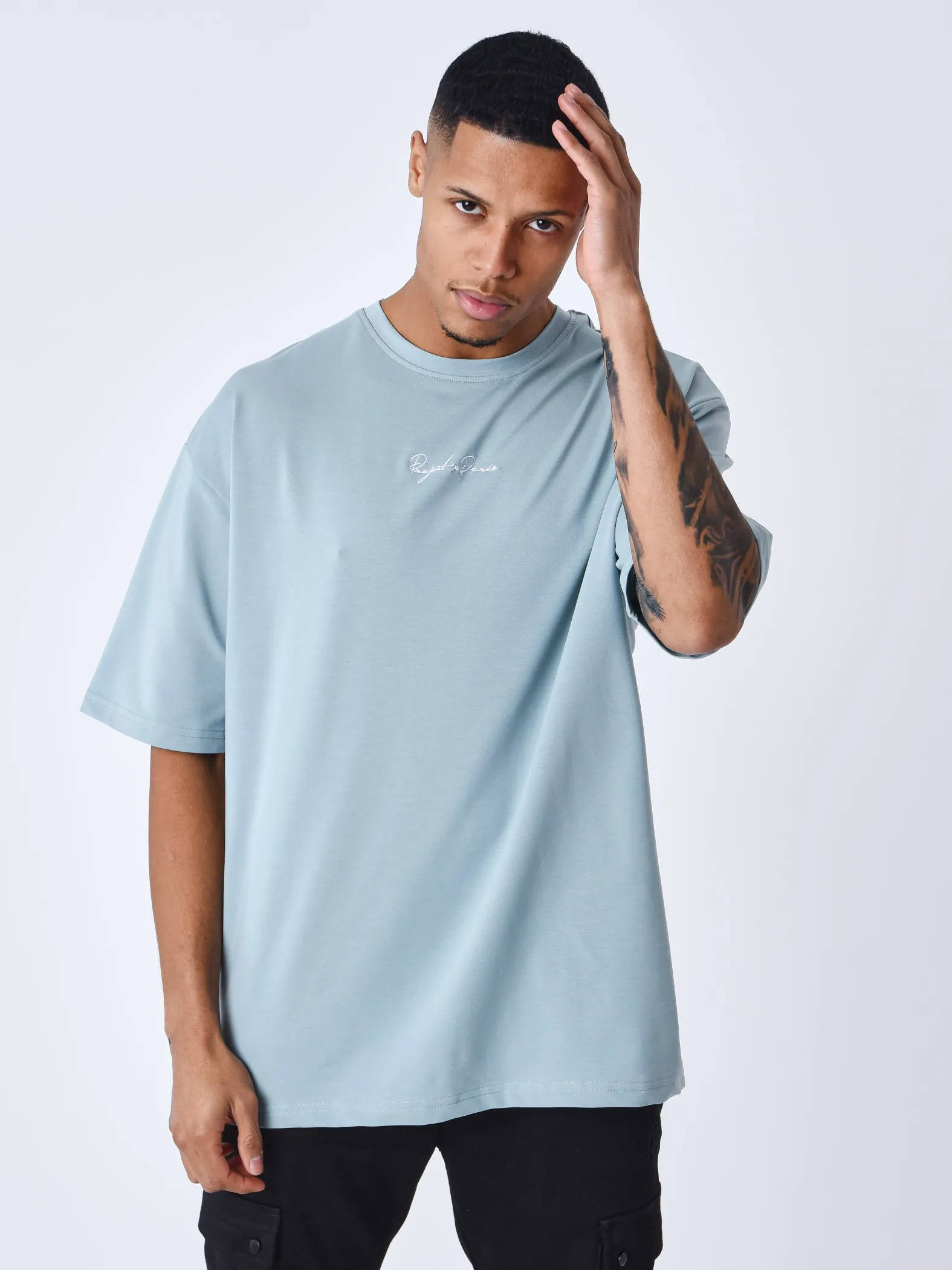 Camiseta con bordado de la firma Project X Paris