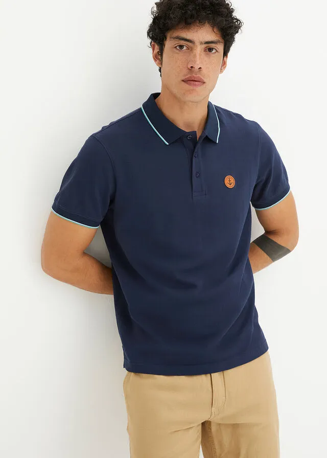 Camiseta de tipo polo Azul marino