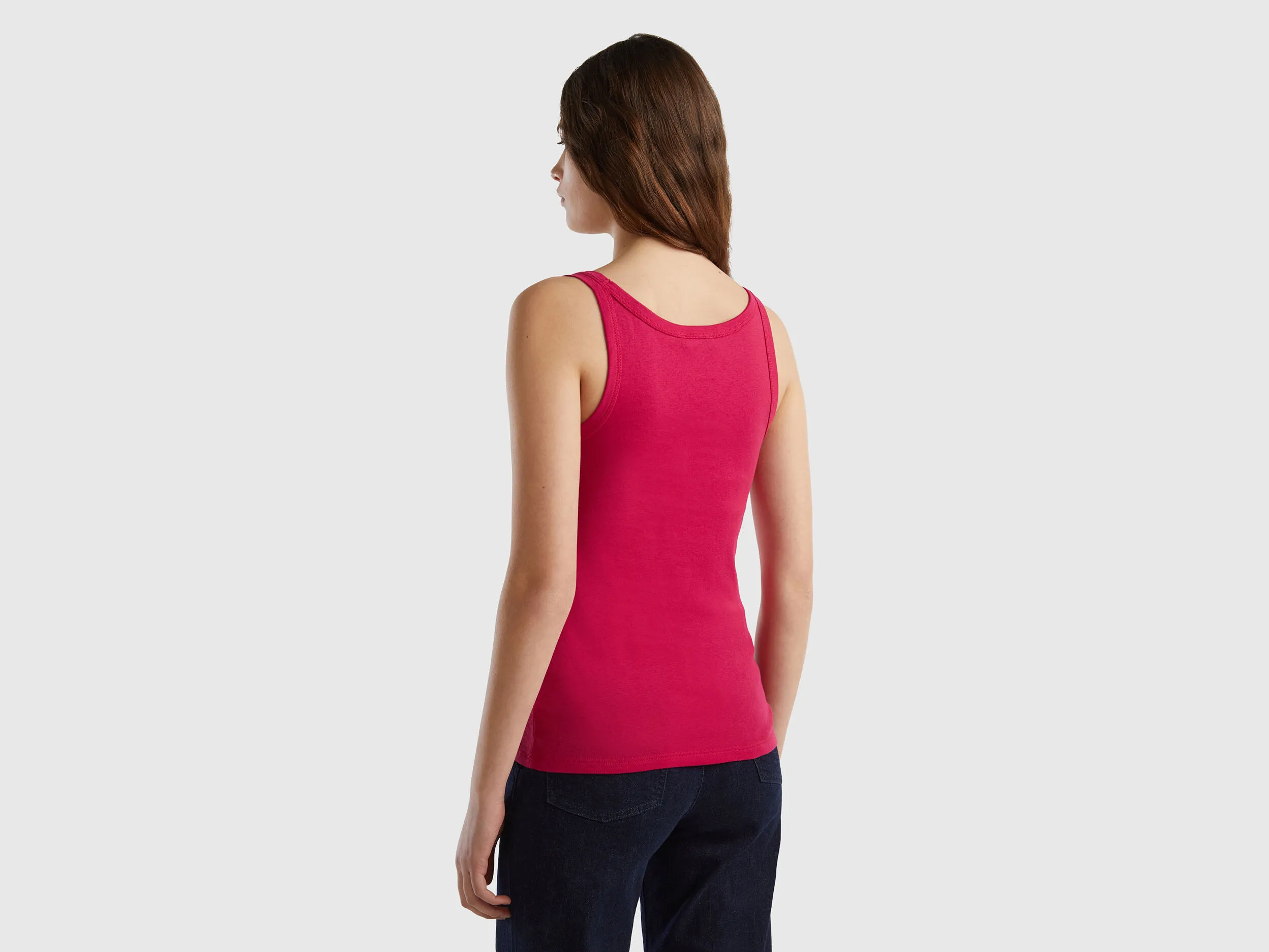 Camiseta de tirantes cereza de 100 % algodón