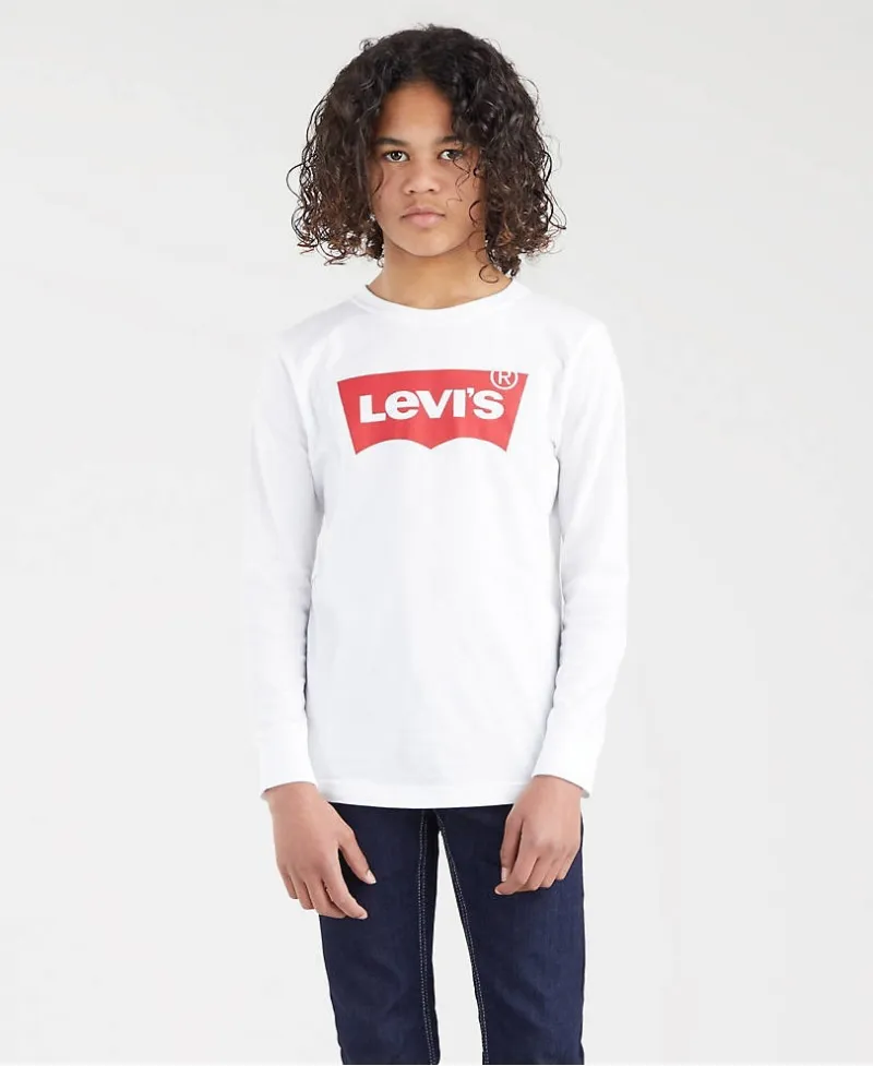 Camiseta LEVI'S Blanca Logo Batwing (de 10 a 16 años)