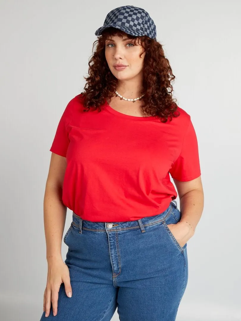 CAMISETA LISA  ROJO
