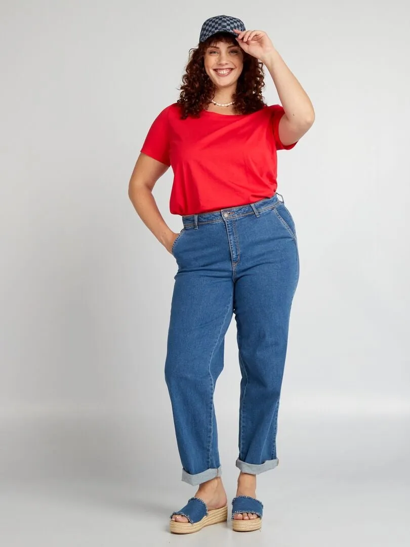 CAMISETA LISA  ROJO