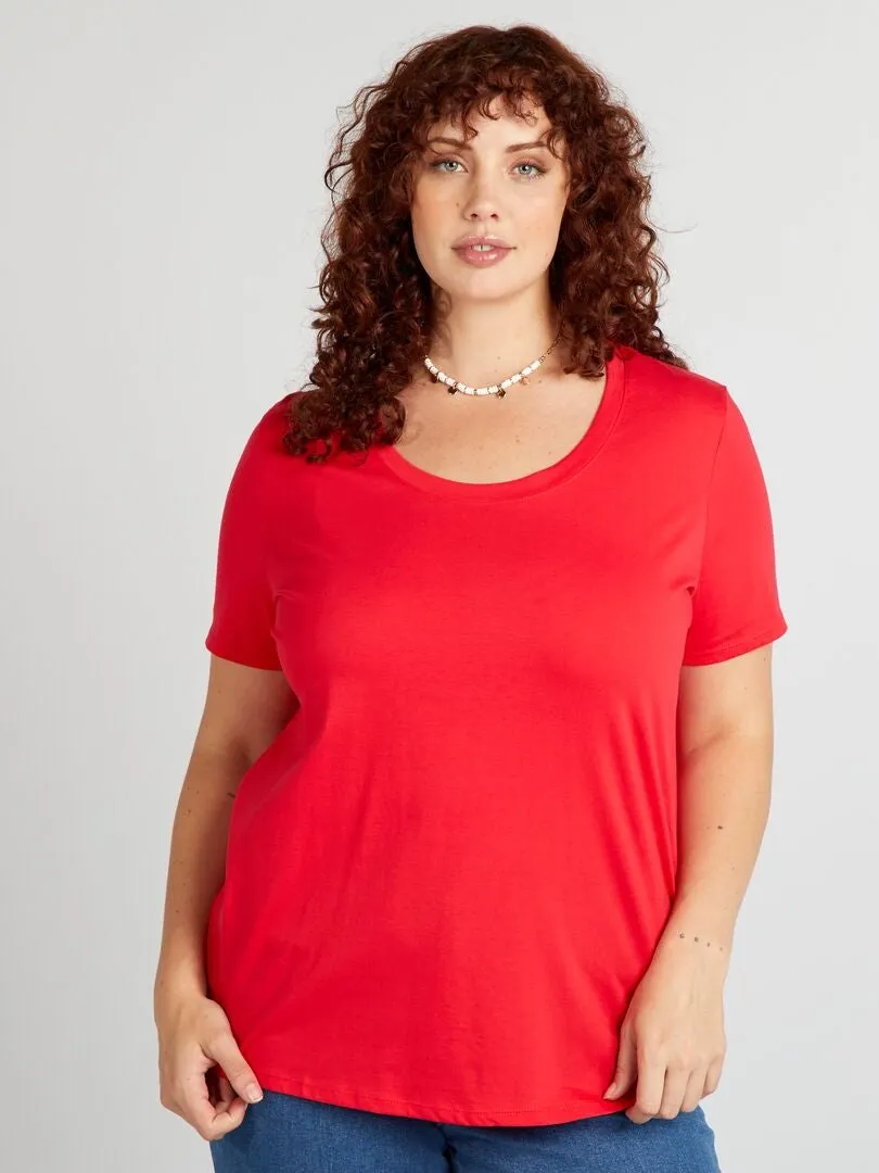 CAMISETA LISA  ROJO