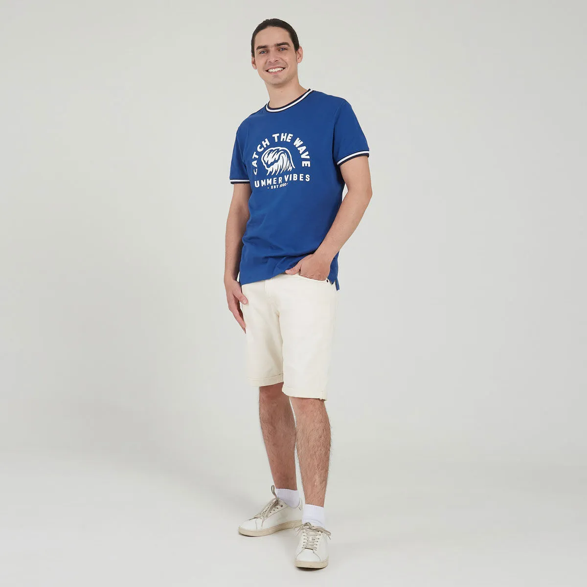 Camiseta Manga Corta Con Estampado