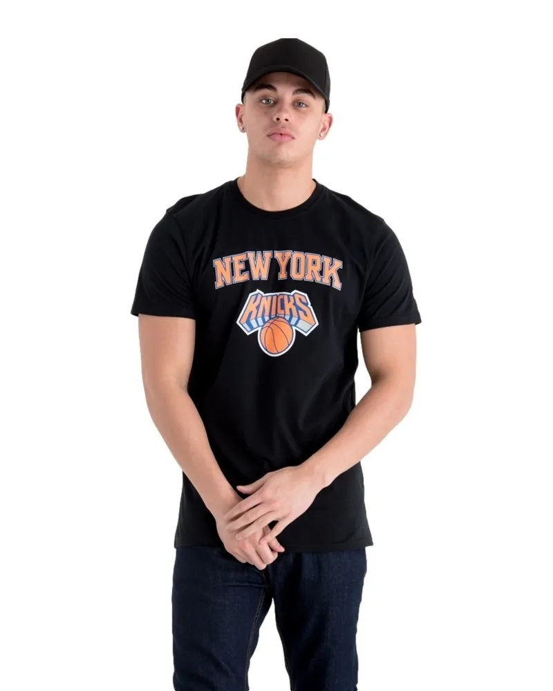 Camiseta new era negra team logo tee neykni