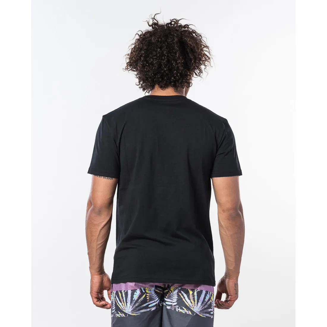 Camiseta RIP CURL hombre manga corta In Da Pocket Short Sleeve Black Ref. CTEOQ5 negra bolsillo pecho