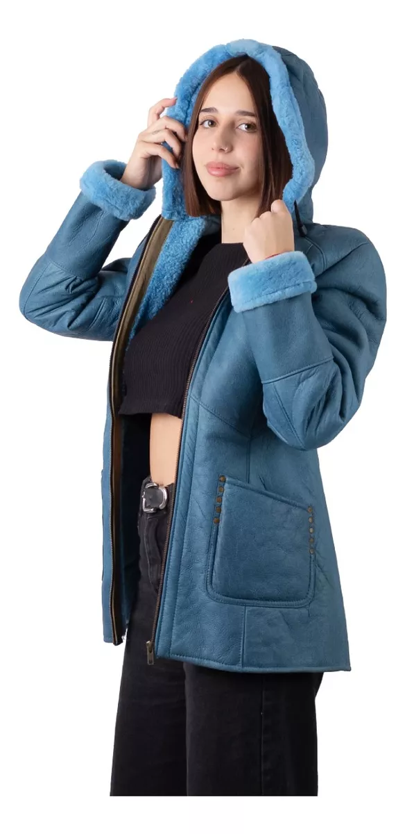 CAMPERA DE CUERO DE OVEJA DE MUJER  MODELO: 300