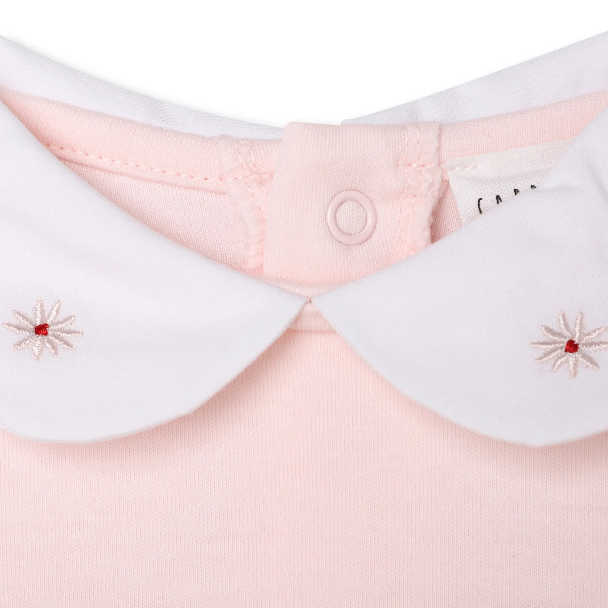 CARREMENT BEAU Camiseta con cuello bordado