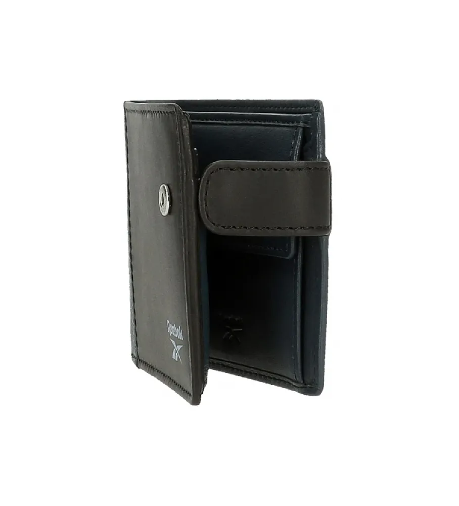 Cartera horizontal Division con cierre de click negro