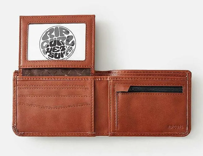 CARTERA RIP CURL EMBOSS PU ALL DAY  TAN  MEN´S