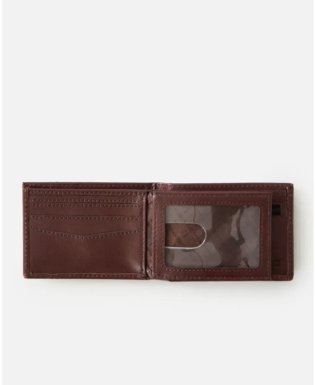 Cartera Rip Curl Stacked RFID Slim Tobacco