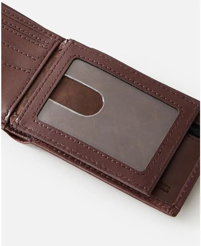 Cartera Rip Curl Stacked RFID Slim Tobacco
