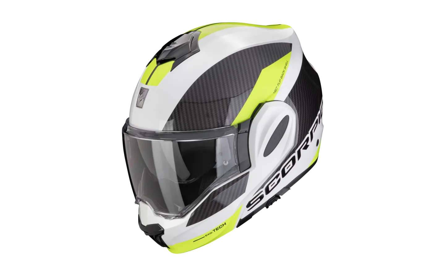 CASCO SCORPION EXOTECH EVO TEAM BLANCO AMAZILLO FLUOR |118457338|