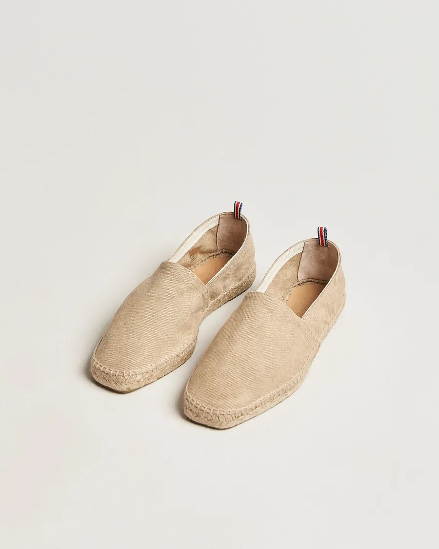 Castañer Pablo Washed Canvas Espadrilles Sand