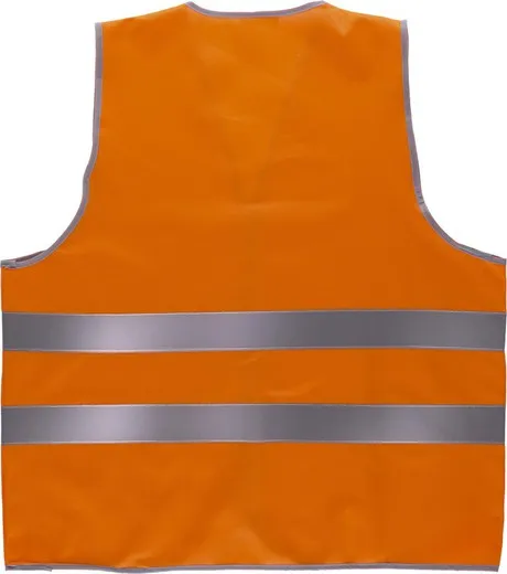 Chaleco de alta visibilidad con cierre adaptable Naranja