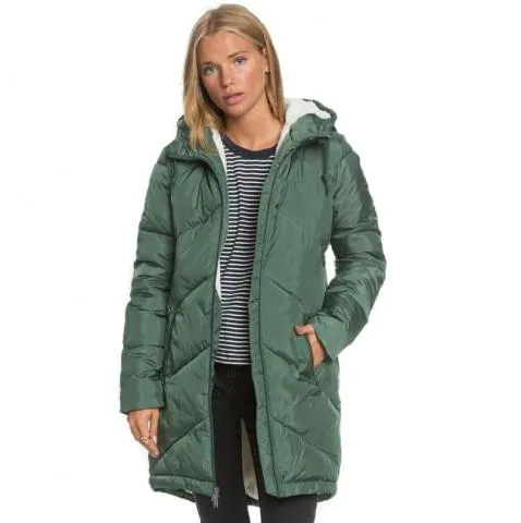 CHAQUETA ACOLCHADA  MUJER  ROXY STORM WARNING VERDE  ERJJK03390GZG0