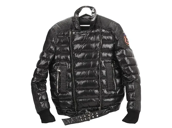 Chaqueta de moto negra Balmain de otoño en talla M (ajuste slim) W4HT812C642B 