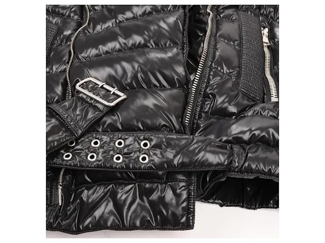 Chaqueta de moto negra Balmain de otoño en talla M (ajuste slim) W4HT812C642B 