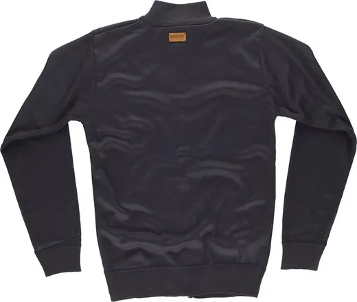 Chaqueta de punto fino con cierre de cremallera Negro