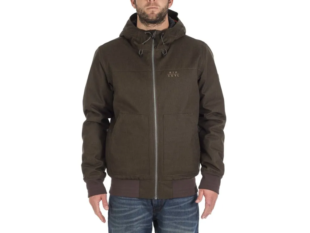 Chaqueta invierno Hombre Rip Curl Urbana con capucha cálida ONE SHOT ANTI JACKET SEAL BROWN Ref. CJKBR4 Marrón