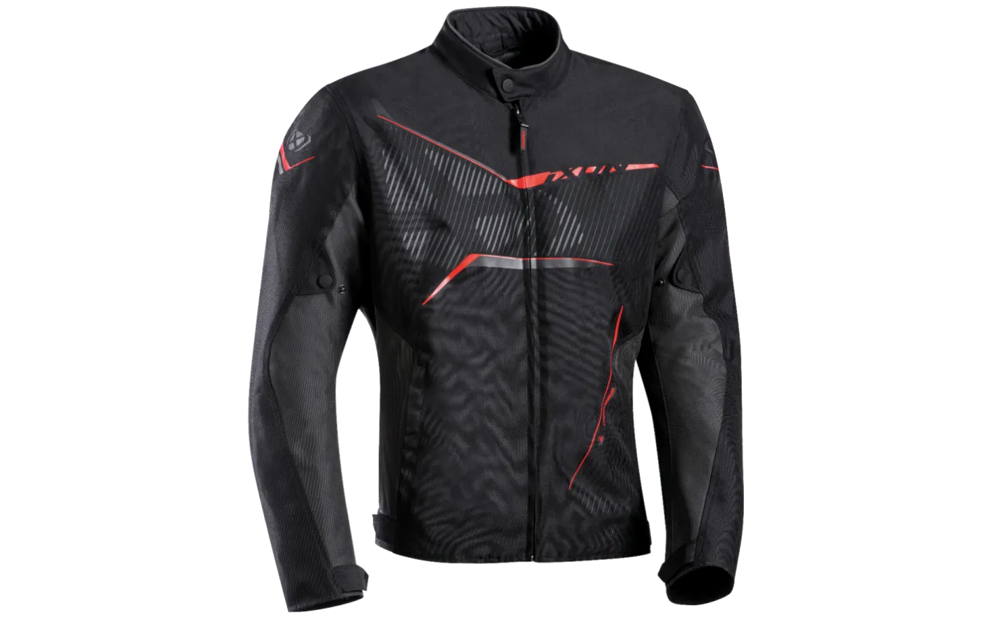 CHAQUETA IXON SLASH NEGRO GRIS ROJO |1001011161047|