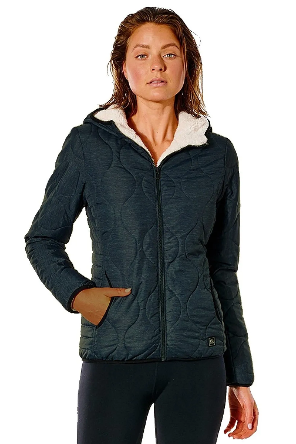 CHAQUETA RIP CURL ANTI SERIES ANOETA  BLACK MARLED  WOMEN´S