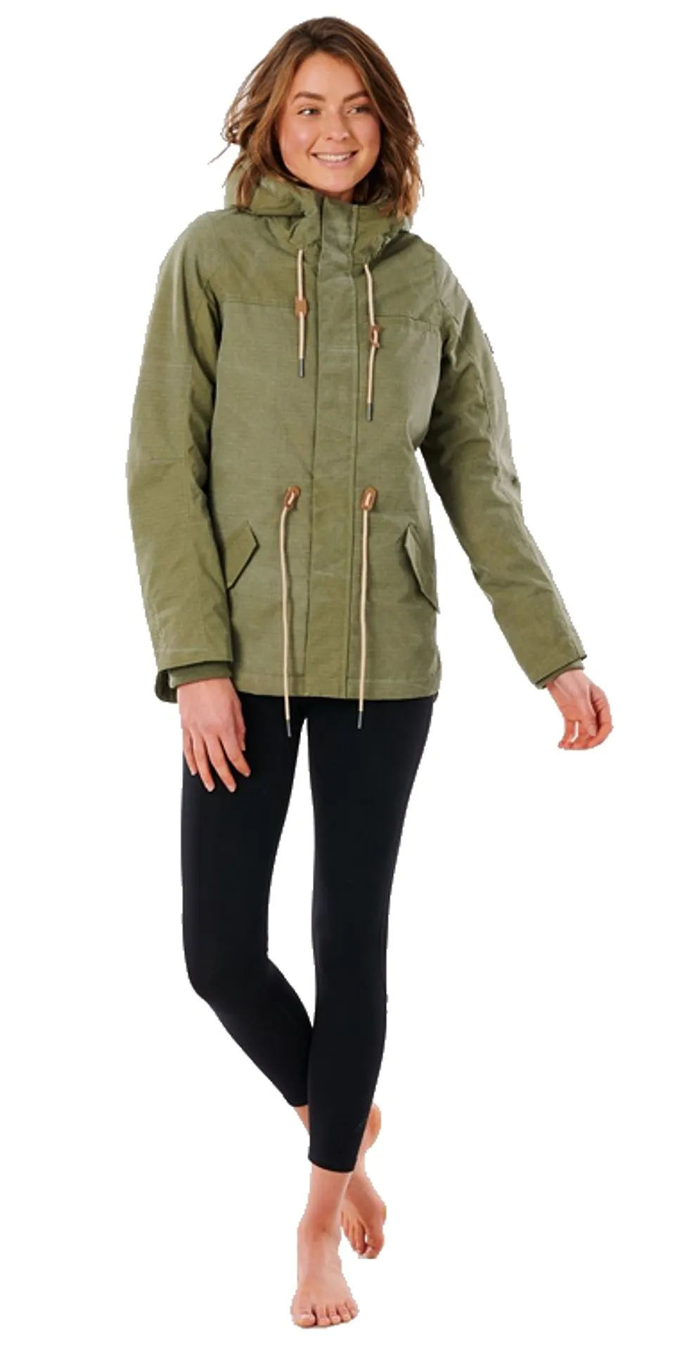 CHAQUETA RIP CURL ANTI SERIES SEEKER  OLIVE  WOMEN´S