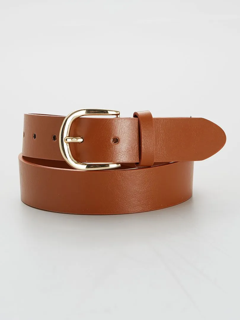 CINTURóN LISO BáSICO  CAMELLO