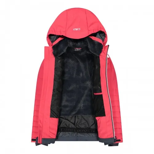 CMP Kid G Jacket Fix Hood Begonia