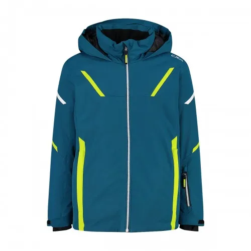 CMP Kid Jacket Fix Hood Dark Green