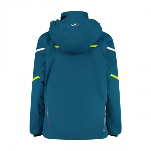 CMP Kid Jacket Fix Hood Dark Green