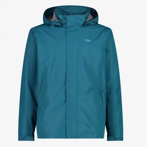 CMP Man Jacket Snaps Hood Deep Lake