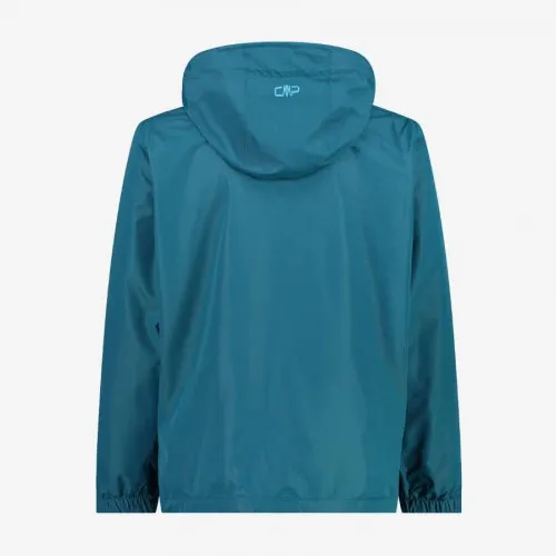 CMP Man Jacket Snaps Hood Deep Lake