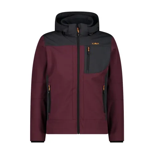 CMP Man Jacket Zip Hood 3A01787N Burgundy/Antracite