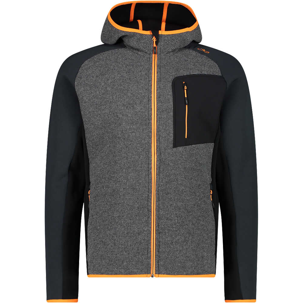 Cmp MAN JACKET FIX HOOD Forros Polares Montaña Hombre
