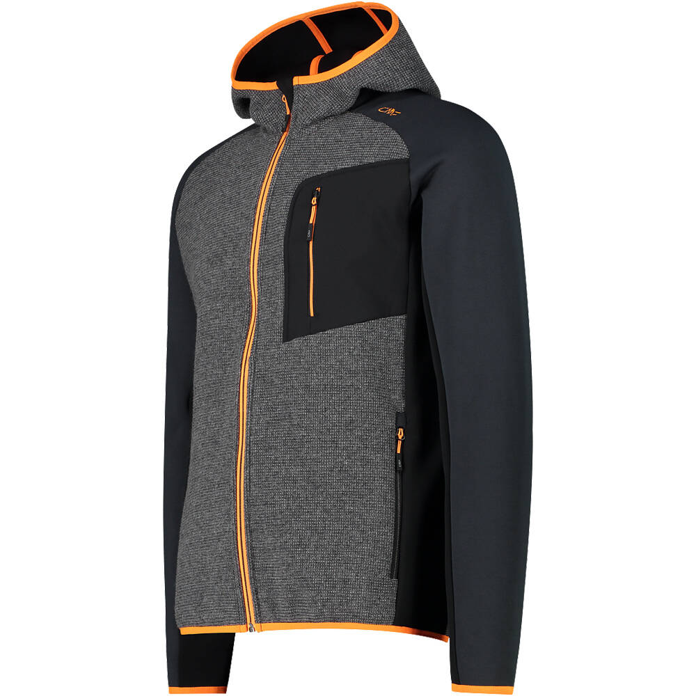 Cmp MAN JACKET FIX HOOD Forros Polares Montaña Hombre