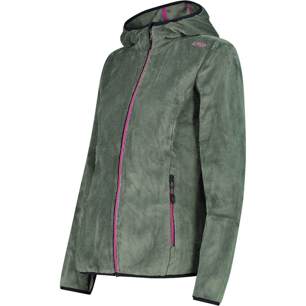 Cmp WOMAN JACKET FIX HOOD Forros Polares Montaña Mujer