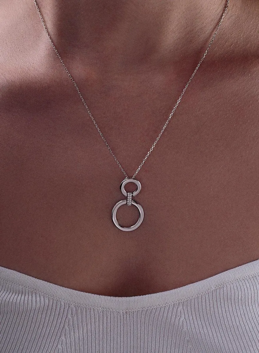 Collares con colgantes doble diseo circular