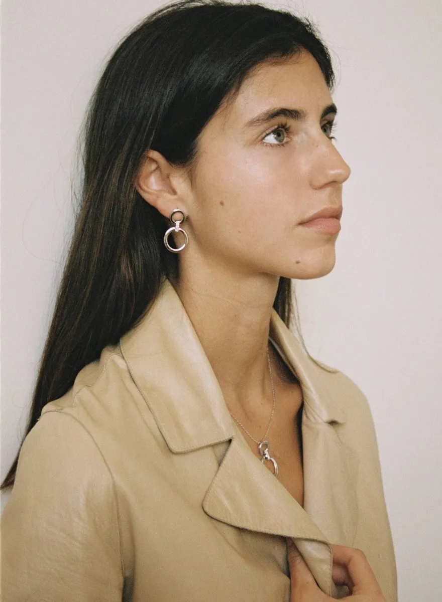 Collares con colgantes doble diseo circular