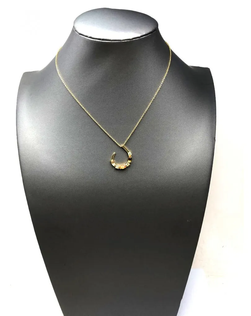 COLLARES MUJER NARANJAS CHAPADOS ORO JOYERIAS MADRID