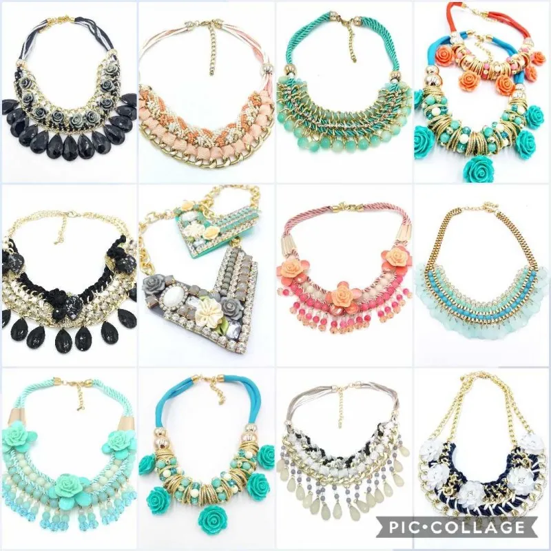 COLLARES ÉTNICO ROMANTIC  PACK 100  REF: CETR100