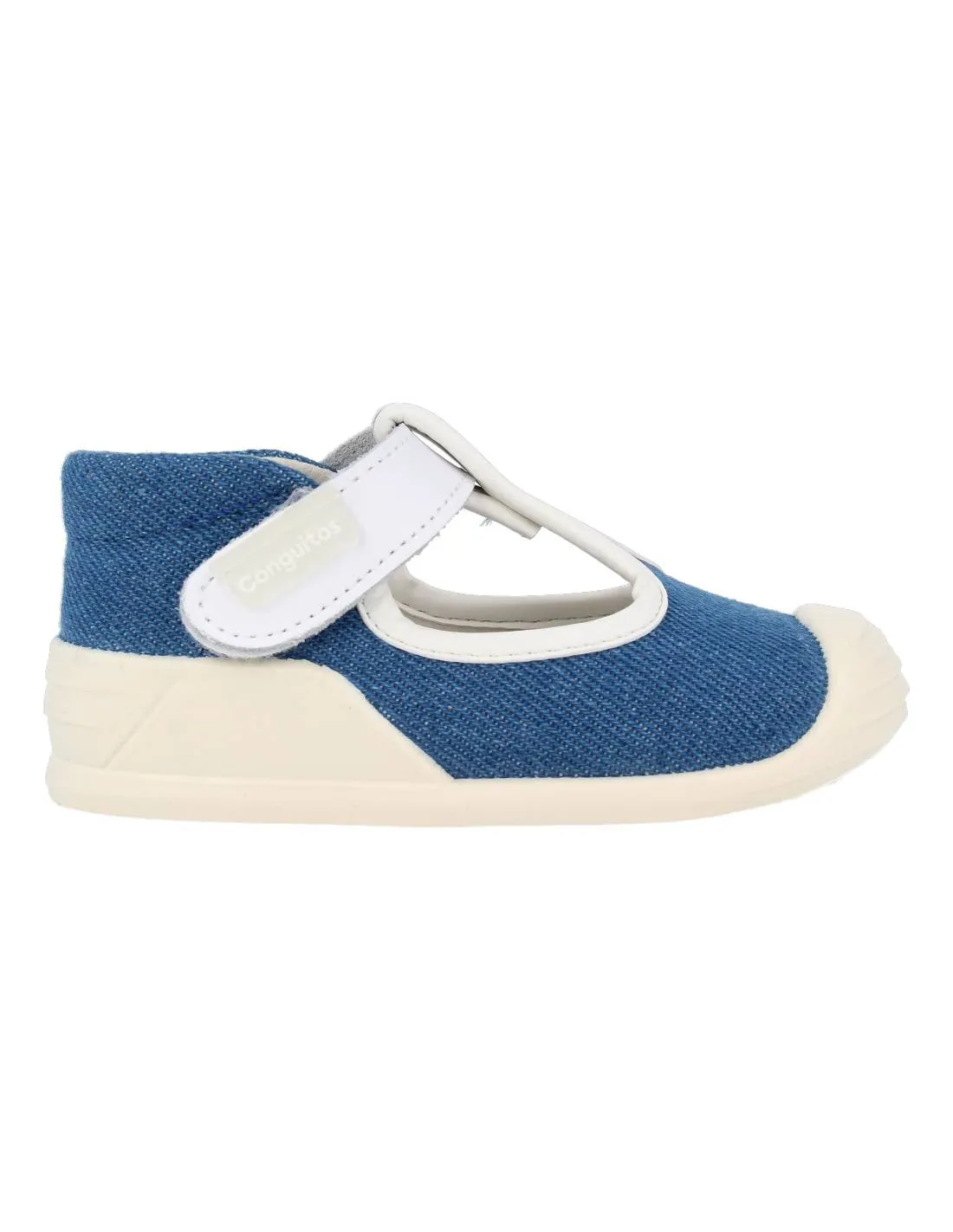 CONGUITOS  SANDALIA PIEL DENIM AZUL